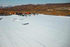 PVC Flat Commercial Flat Roof Install